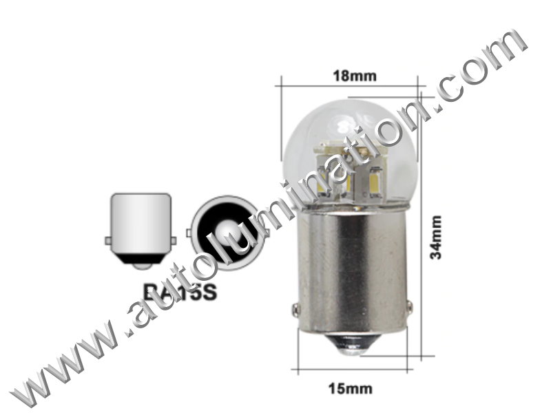 1003 Ba15s Matrix 12 led 1.5w 12V