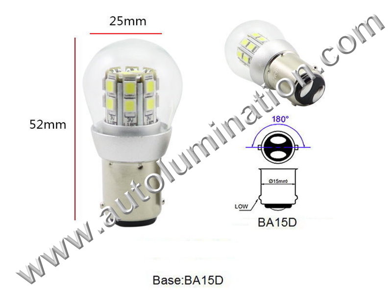 1158 Ba15d 16X Dome 6V