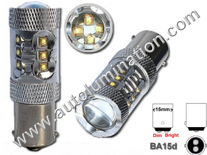 1158 Ba15d Optical Eagle Eye Tower 80 Watt 16X Cree 6V