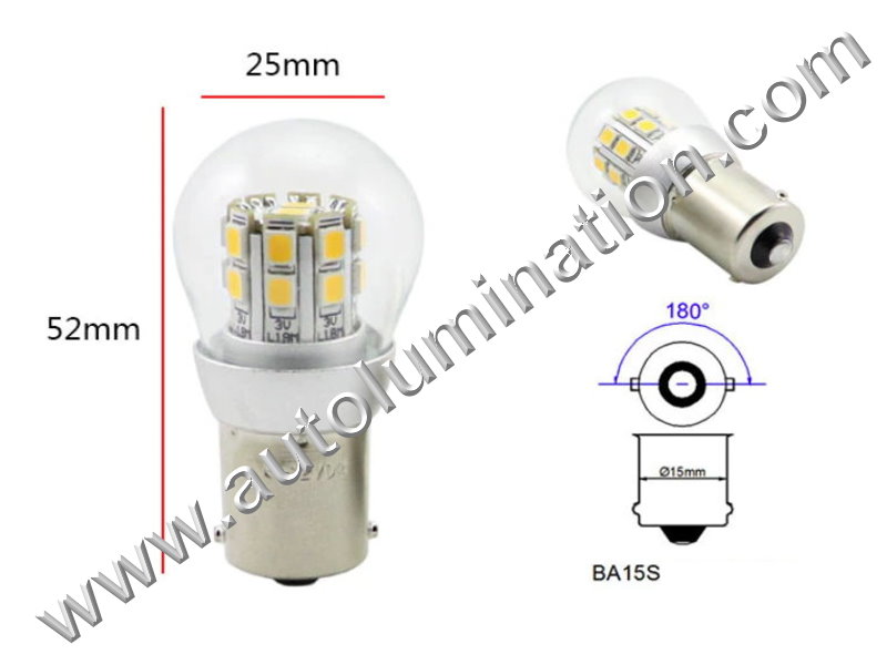 1680 Ba15s 16X Dome 6V