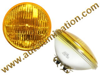 Sealed Beam, PAR 46, 4012A. 4012APR. H4012A, Headlight, Head Light Bulb, Glass Halogen, 6 Volt, 5-3/4 Inch Round, 5.75