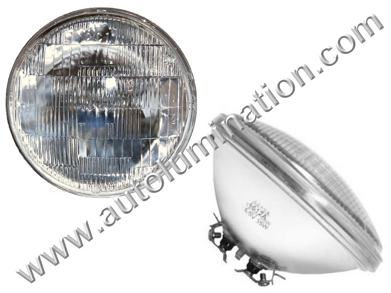 PAR 46 5 3 4in 6 Volt Sealed Beam Lights for automobile and truck exterior DRL turn signals running brake Tail and back up lights bulb for rv bulb brake light brake lights bright lights