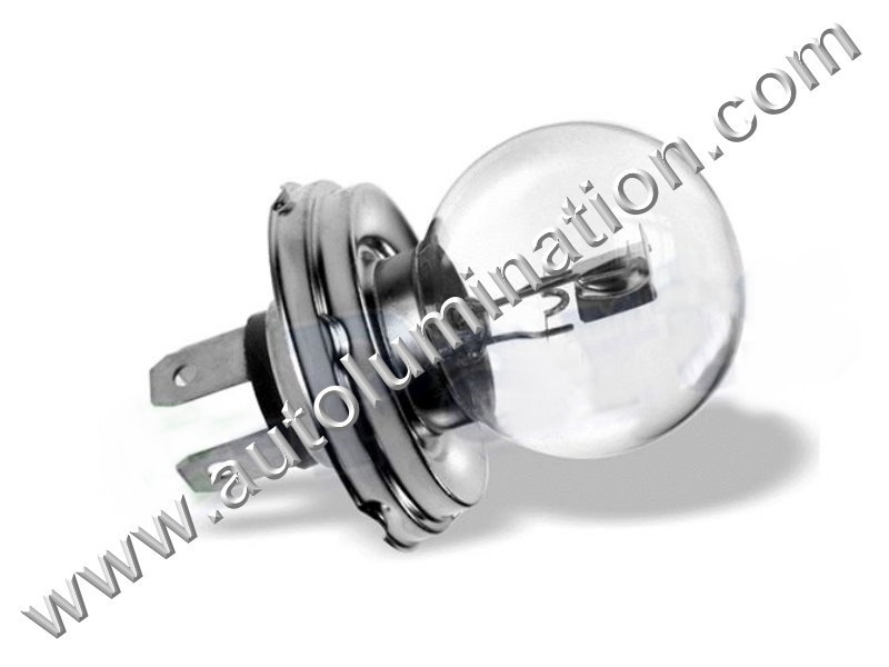 Lucas, LLB 410, 370, 414, 415, 446, 12volt 50 / 40 Watt, G12.5, p45t, Phillips, Leuci, 12v, 45w, 45W, Spot, Fog Lamp Bulb, Triumph, Norton, Matchless, Volvo, Fiat, Alph Romeo, British Pre Focus, BPF, Clear Spot & Fog Lamp Bulb