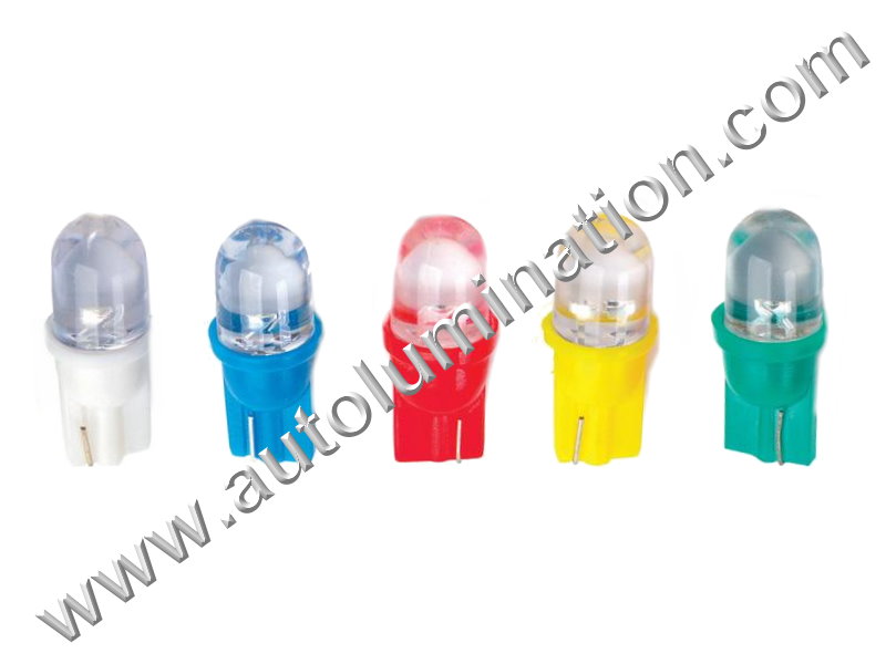 6 Volt 147 259 285 447 555 W5W Wedge T10 1led Focused 6 Volt Bulb