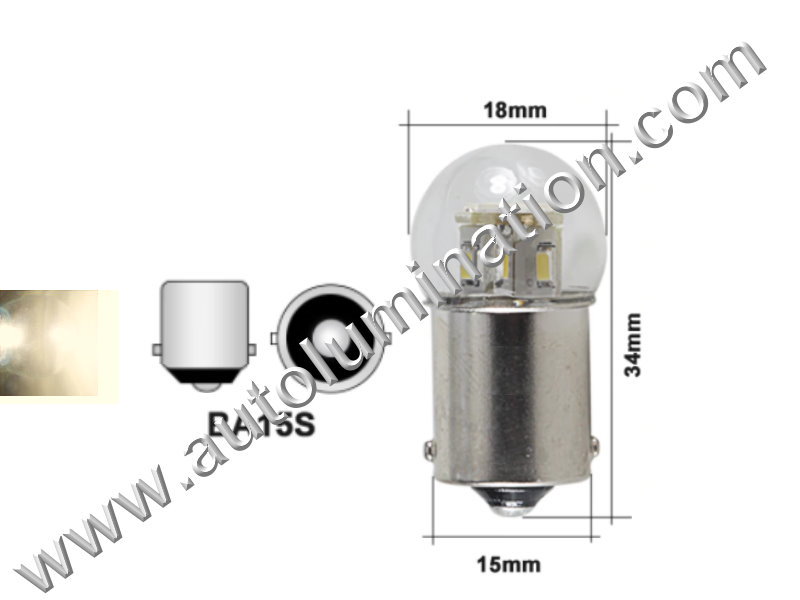 10x 93 Light Bulbs – 12.8V BA15S Mini Lamp For Auto, RV, Motorcycle, Trunk – 13.31W