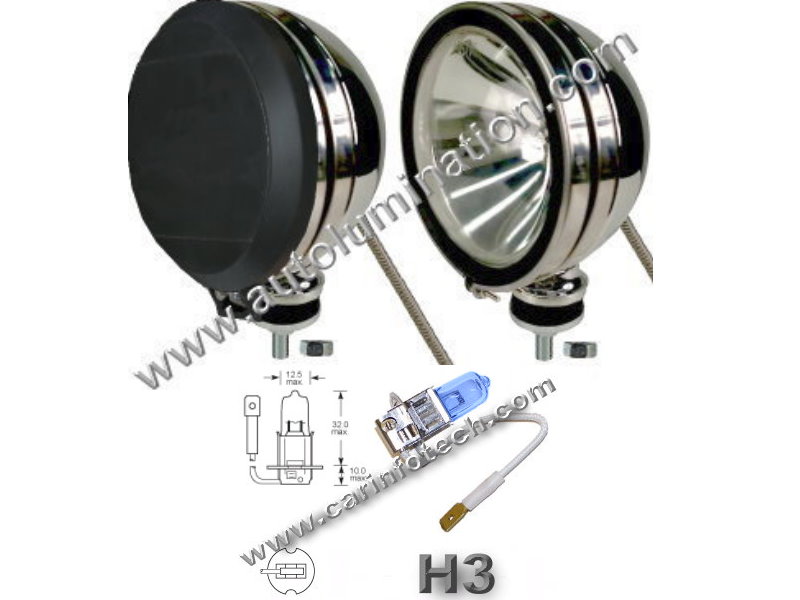 Autolumination Offroad 4x4 Rv 6 Inch 6in 6 Round Chrome
